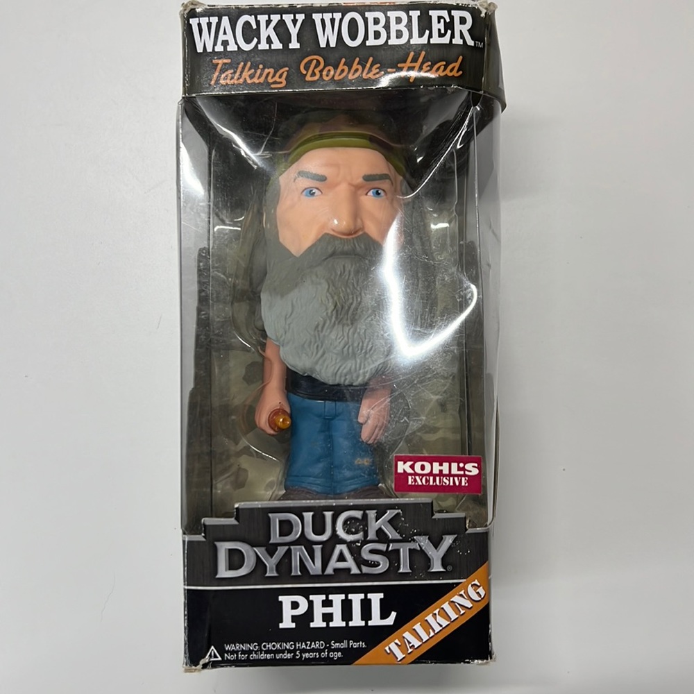 Duck Dynasty PHIL Wacky Wobbler Talking Head Funko